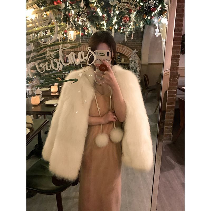 Fashion Fur Young Women Slimming Coat - Image 7