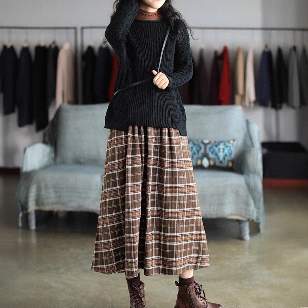 Casual Vacation Style Elastic Waist A- Line Dress - Image 2