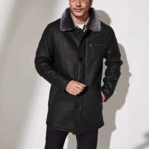 Quilted Fur Coat Long Fur Button Coat Jacket