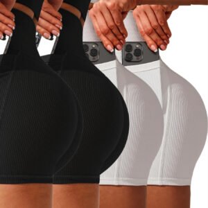 4-Pack Women's Yoga Shorts Value Set - High-Waisted Quick-Dry & Seamless, Must-Have For Workouts