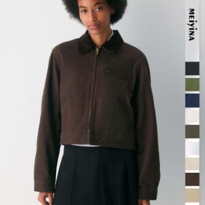 American Vintage Overalls Jacket Fall Winter Coat Top Short