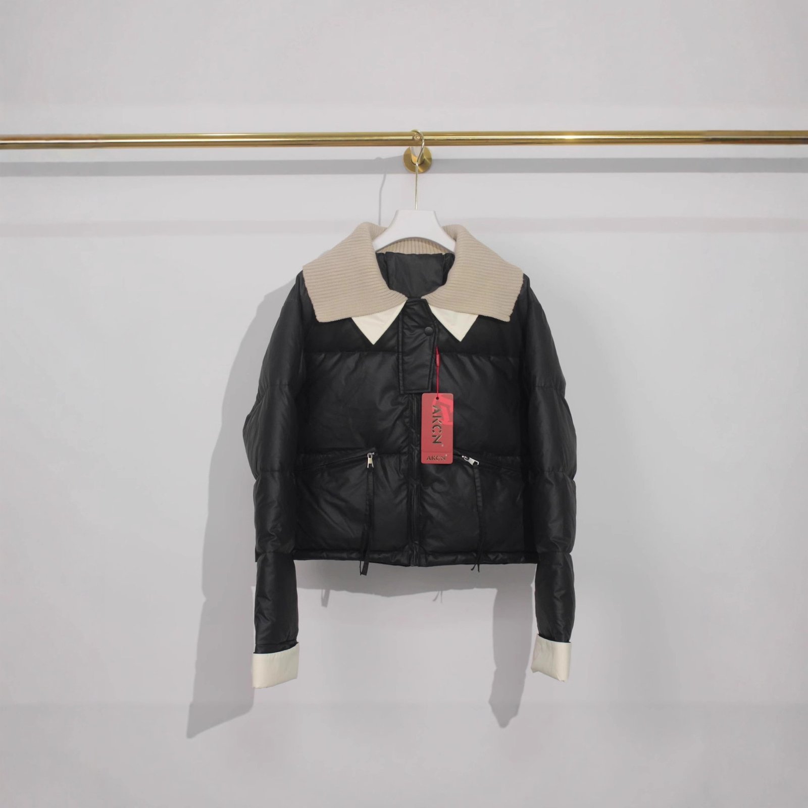 Short Down Jacket Female Winter Knitting - Image 4