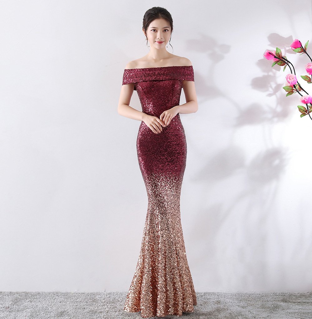 Birthday Party Dress Slimming Host Long Dress - Image 2