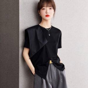 Design Sense Special Split T-shirt For Women Summer