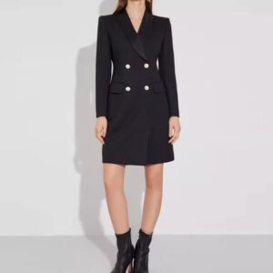 Autumn And Winter Wool Temperament Waist-controlled Long Sleeve Suit Skirt