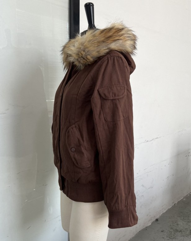American Retro Hooded Jacket Short Coat - Image 4