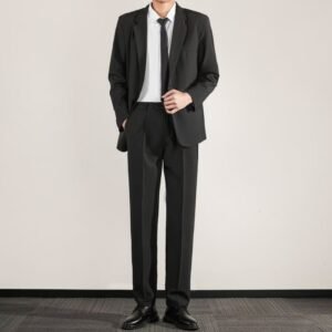 Korean Texture Slim Fit Trendy Grace Business Coat High-end Straight Trousers Suit