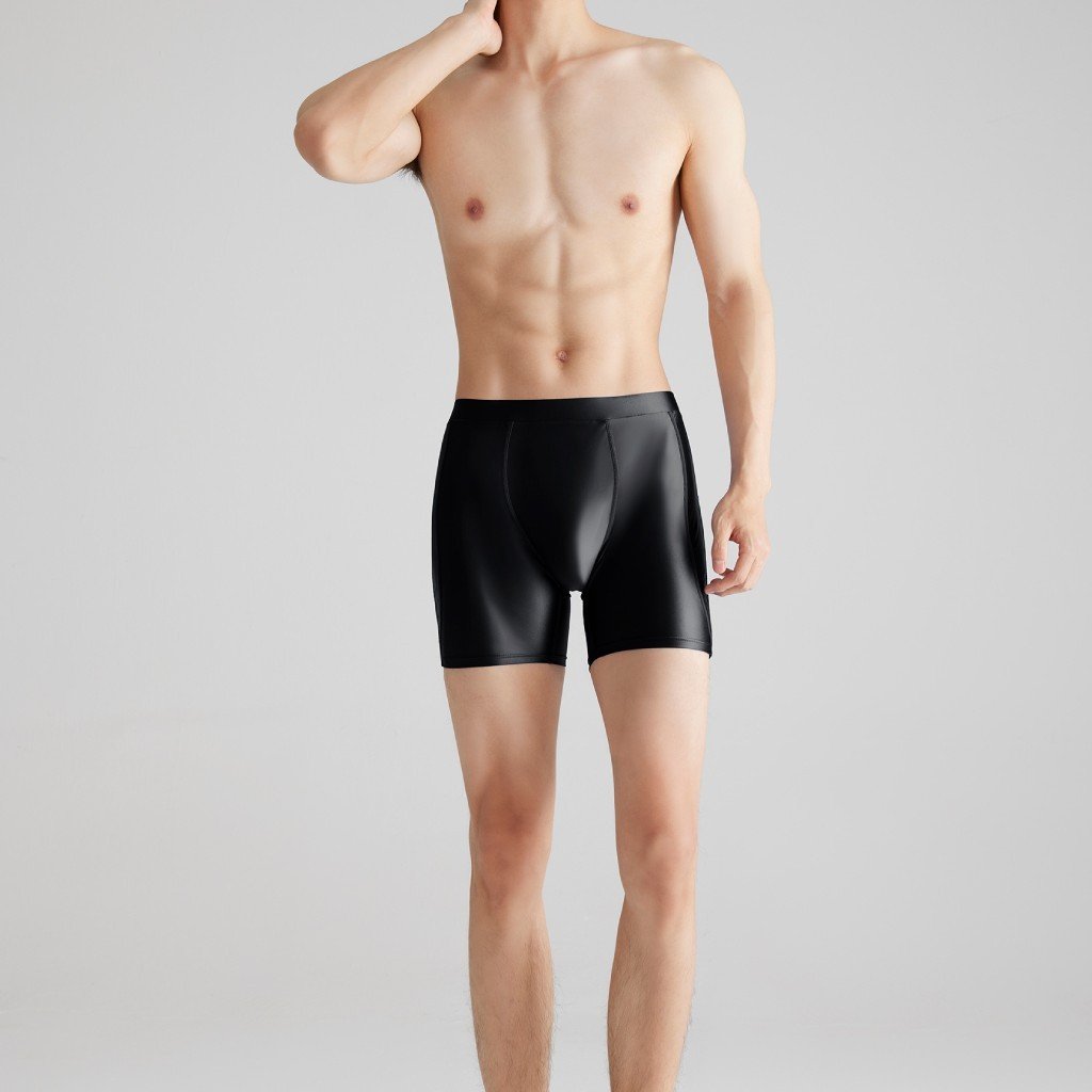 Bright Ice Silk Sports Shorts Glossy Breathable Running