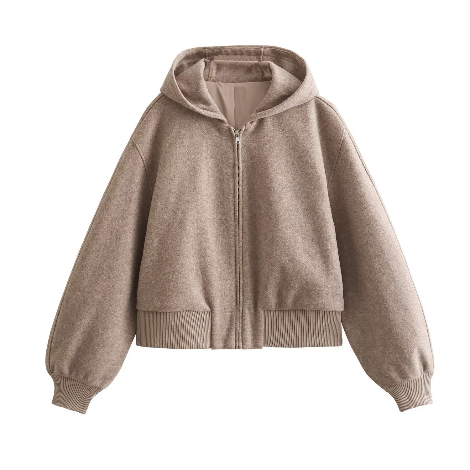 Autumn European And American Style Soft Short Pilot Hooded Jacket - Image 6