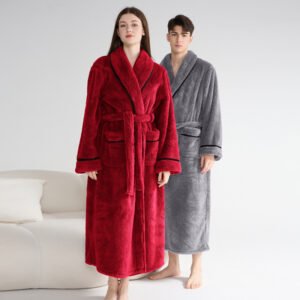 Autumn And Winter Thick Night-robe Couple Style