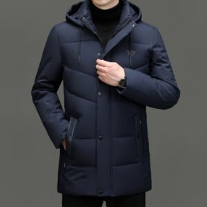Down Cotton-padded Jacket Korean Casual Fall Winter Coat Men