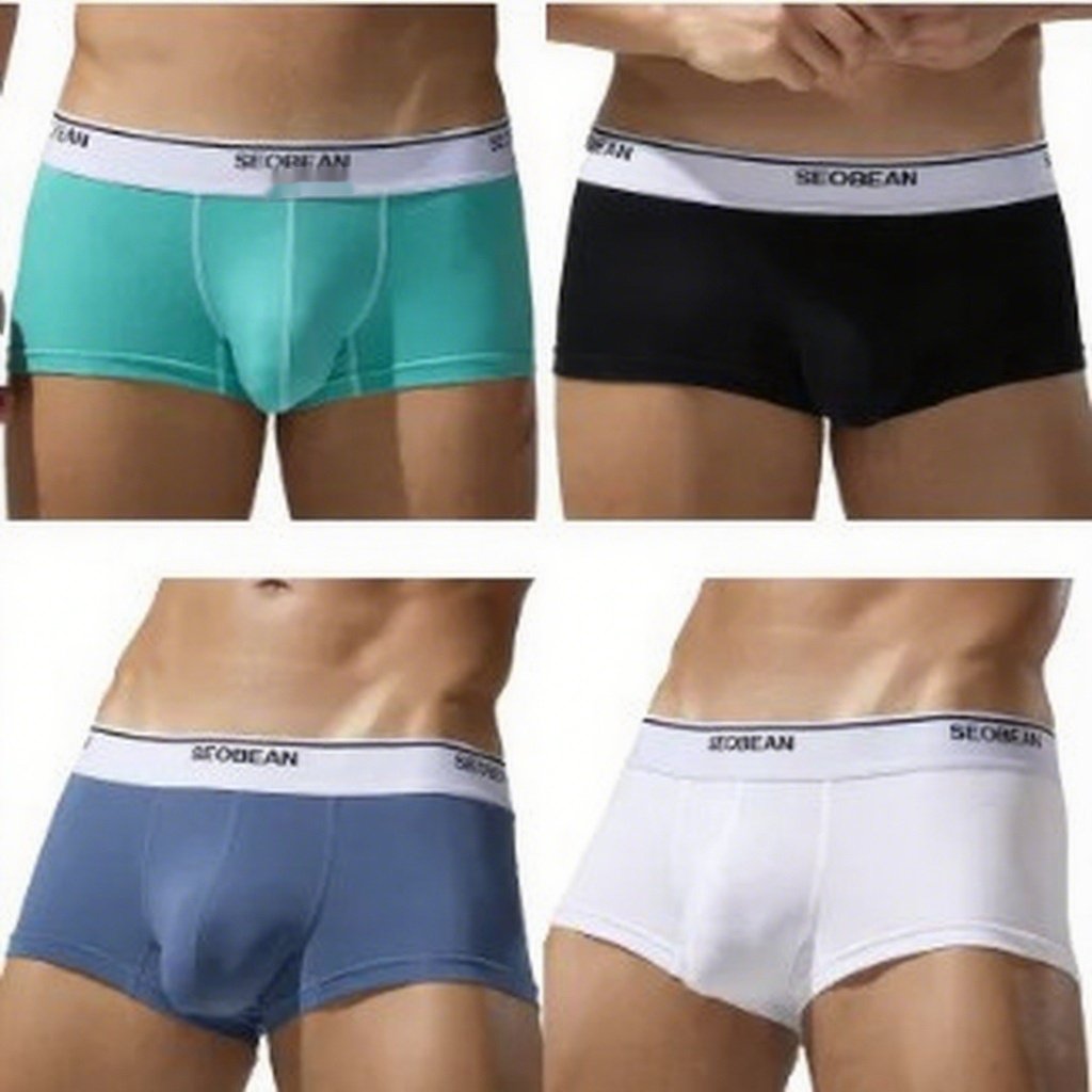 Men's Boxers Comfortable Breathable Cotton Low Waist - Image 7