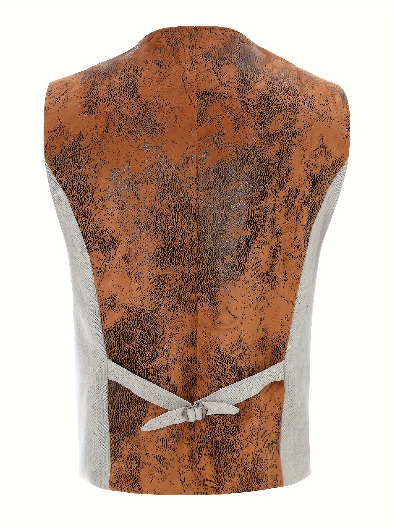 A Simple And Casual British Style Vest In Contrasting Colors For Men Without Straps - Image 2