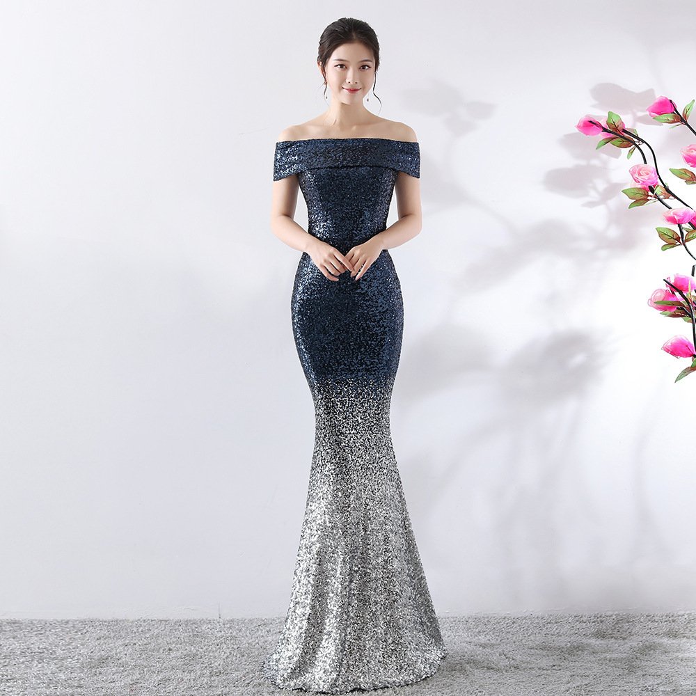 Birthday Party Dress Slimming Host Long Dress - Image 9