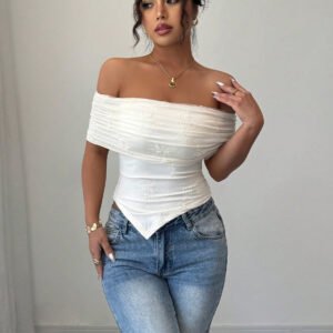 Sexy Word Strapless Tube Top Woman