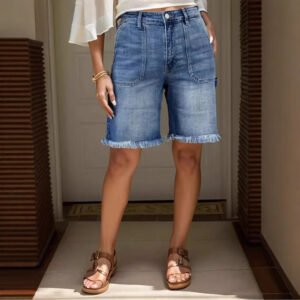 European And American Style Women's Heavy Industry Wash Straight All-matching Slim Jeans