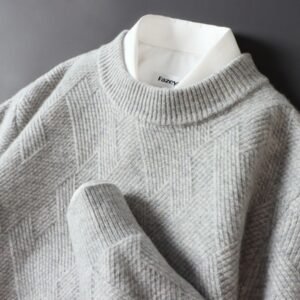 Autumn And Winter New Pure Color Men's Knitted Base Cardigan