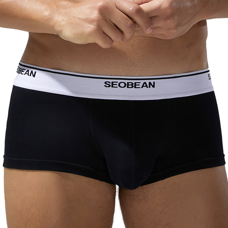 Men's Boxers Comfortable Breathable Cotton Low Waist - Image 2