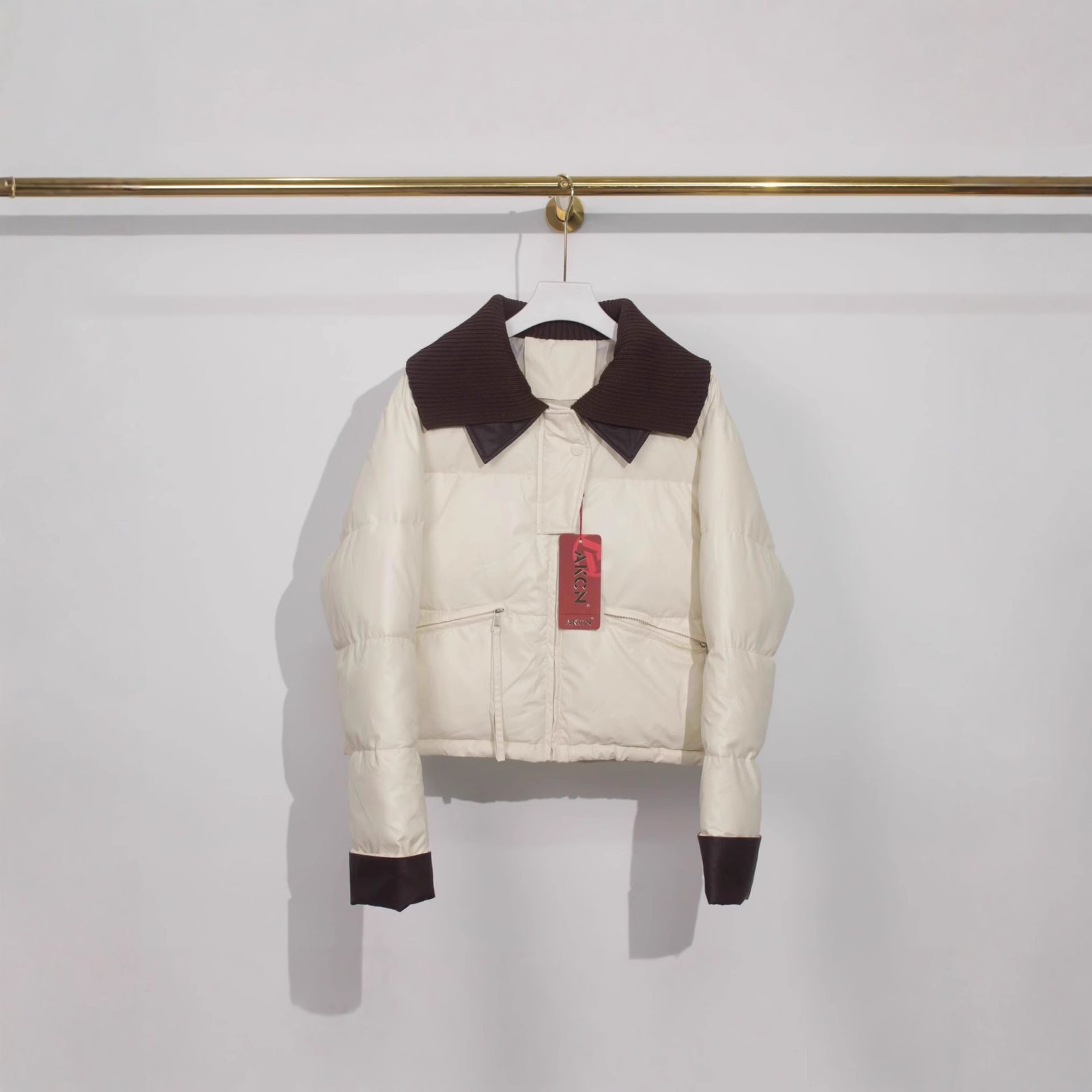 Short Down Jacket Female Winter Knitting - Image 5