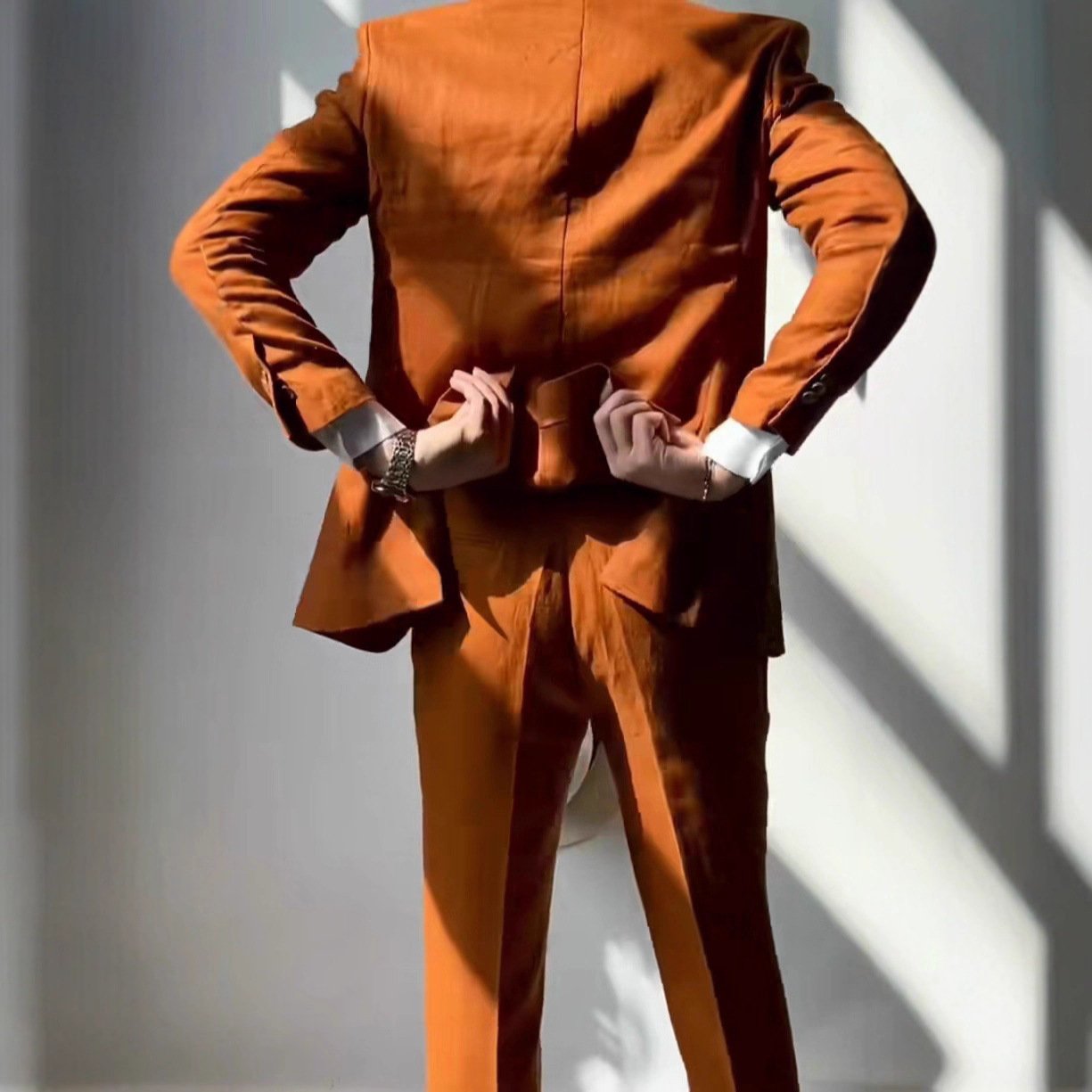 Casual And Lightweight Business Men's Trousers Top Suit - Image 4