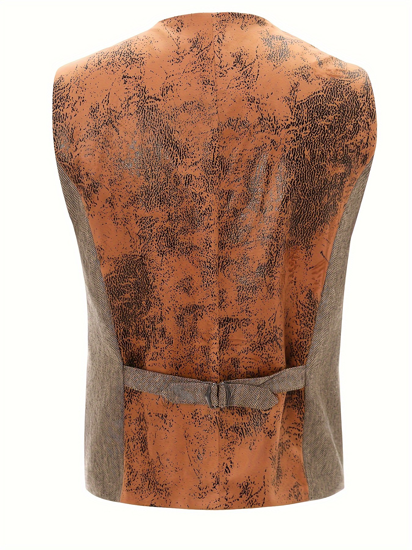 A Simple And Casual British Style Vest In Contrasting Colors For Men Without Straps - Image 4