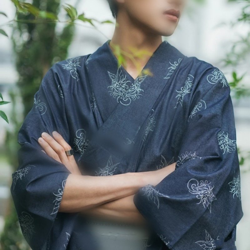 Men's Formal Wear Traditional Japanese Kimono - Image 9