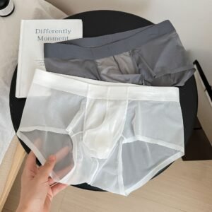 Ice Silk Lightweight Breathable Bottom Crotch Men's Triangle Underwear