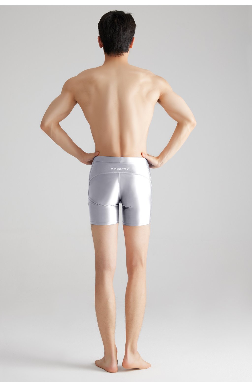 Bright Ice Silk Sports Shorts Glossy Breathable Running - Image 7