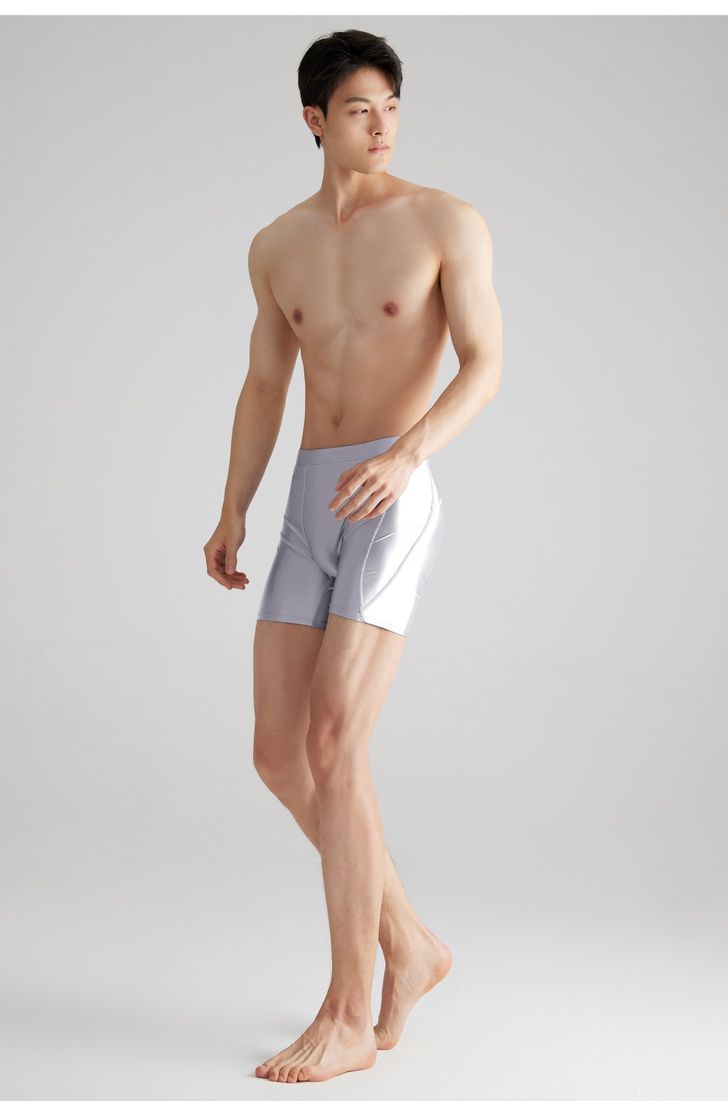 Bright Ice Silk Sports Shorts Glossy Breathable Running - Image 4