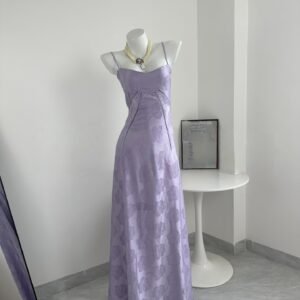 New Embroidered Floral Long Skirt With High-end Feel, Luxurious Camisole Skirt, Slimming Dress