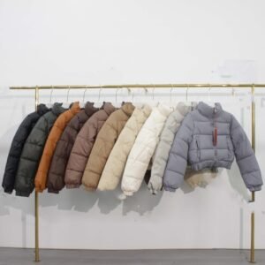 Autumn And Winter Stand-up Collar Downcotton-padded Jacket