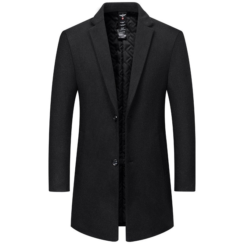 Autumn And Winter New Men's Woolen Coat - Image 2